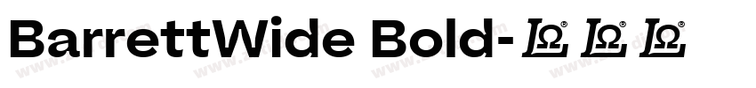 BarrettWide Bold字体转换